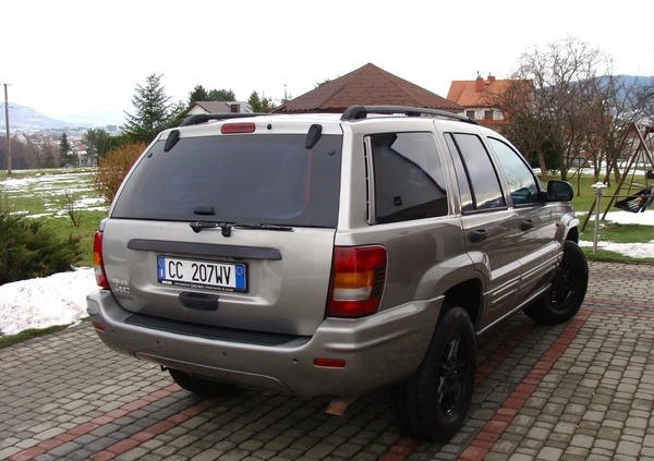 Jeep Grand Cherokee cena 28500 przebieg: 257000, rok produkcji 2002 z Limanowa małe 79